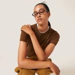 Кашемировый свитер MIU MIU, табак - фото 5