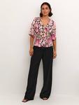 Топ Alina с цветочным принтом KAFFE, Pink/Multi - фото 3