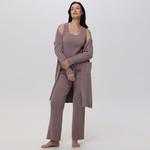 Женская пижамная майка в рубчик Adyson Parker, черный - фото 5