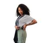 Слинг-переноска Moby easy-wrap в цвете charcoal/black Moby Wrap - фото 4