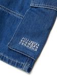 MM6 Maison Margiela Kids джинсовые шорты карго, синий - фото 4