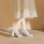 BIGTREE Серебряные туфли Мэри Джейн, цвет Silver - фото 9