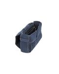 Сумка Small Padded Cassette Nylon Stitch Bottega Veneta, Deep Blue & White - фото 4