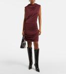 Мини-платье с капюшоном и драпировкой Magda Butrym, Boredeaux - фото 2