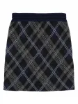 Юбка мини в клетку тартан Eric Bompard, синий - фото
