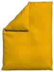 Пододеяльник тканый атасин makosatin Schlafgut, желтый - фото