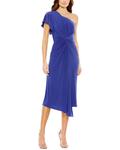 Платье миди с одним плечом Mac Duggal, синий - фото
