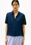 Блуза Tommy Hilfiger Button-down blouse, Dark Night Navy/Dark Blue - фото
