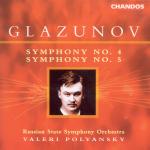 CD диск Glazunov / Polyansky: Symphony 4 E Flat Major / Symphony 5 B Flat Major - фото