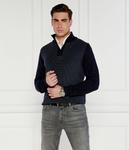 Свитер мужской Boss шерстяной с узором, синий - фото 3