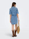 Платье до колена ONLY, Средне-синий деним - фото 4
