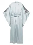 Шелковый халат Carine Gilson, синий - фото 2