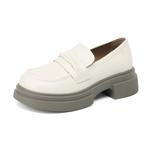 Женские лоферы JOSINY черные/экрю, цвет экрю (стандартная колодка) - фото 8