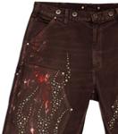 Шорты Hellstar Studded Denim Shorts 'Brown', коричневый - фото 3