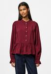 Блуза Pieces, темно-красный - фото 5