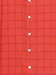Клетчатая рубашка на пуговицах Kiton, красный - фото 3