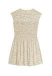 Платье Marks & Spencer PURE PRINTED MINI SHIRRED, Ecru Mix/Off-White - фото 6