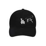 MLB Хлопковая бейсболка унисекс черная - фото