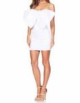 Мини-платье Reese с бантом без бретелей в белом цвете NOOKIE - фото 3