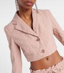 Куртка Jaza из жатого хлопкового микса Acne Studios, Old Pink - фото 4