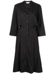 Agnona платье-рубашка длины миди, черный - фото