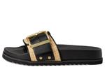 Сандалии AllSaints Ellie Raffia Slider, Natural/Black - фото 4