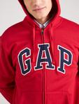 Толстовка с капюшоном на молнии GAP HERITAGE, красный - фото 2