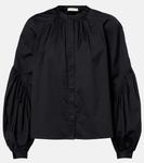 Хлопковая блузка Rowena Ulla Johnson, Noir - фото