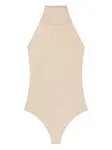 Боди из джерси с вырезом халтер Courrèges, нейтральный - фото