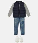 Хлопковый свитер косой вязки Polo Ralph Lauren, серый - фото 2