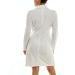 Женское платье-блейзер wrap Nina Leonard, Ivory - фото 2