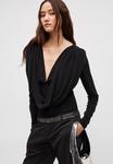 Топ Gina Tricot DRAPED BACK, Black /Black - фото 6
