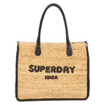 Сумка-тоут Superdry Raffia Luxe, коричневый - фото