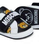 Детские кожаные кроссовки Moschino, черный - фото 4