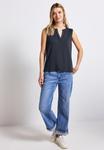 Топ Street One SPLIT NECK, Blau/Blue - фото 2