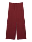 Широкие брюки Pull&Bear, бургундия - фото