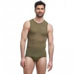 Майка с синглетом обычная м Falke, цвет herb - фото 2