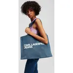 Сумка-шоппер Karl Lagerfeld Ew Logo, синий - фото 5