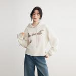 ELLE Толстовка Women's Ecru с капюшоном Moderate Regular - фото 6