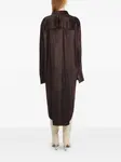 Вельветовое платье-рубашка миди Aeron, коричневый - фото 3