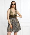 Платье женское Pinko мини из вискозы с открытой спиной, мультиколор - фото 3