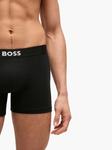 BOSS комплект из трех трусов-брифов с логотипом, черный - фото 5