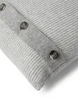 Подушка в рубчик (40 x 40 см) Brunello Cucinelli, серый - фото 3