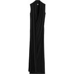 Платье с накинутым шарфом TOTEME, черный - фото