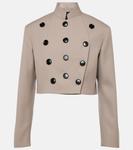 Шерстяная куртка Alaïa, бежевый - фото