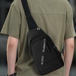 Воинский оксфордский слинг-мешок обычный мужской черный - фото 4