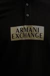 Хлопковое поло Armani Exchange, черный - фото 5