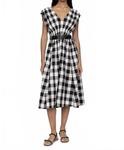 Неси в горошек миди-платье-майка в черно-белом цвете SEA - фото