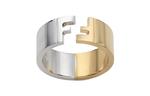 FENDI Кольцо Unisex Gold/Silver - фото