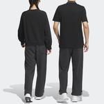 Трикотажные спортивные штаны унисекс черные Adidas, черный - фото 3